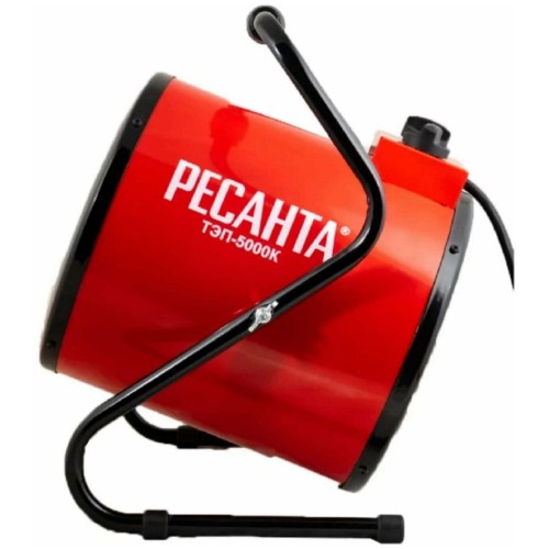 Тепловые пушки Ресанта ТЭП-5000К 67/1/5 Тепловая электрическая пушка { круглая, 380В, вентилятор/2500/5000 Вт, 8,5 кг }